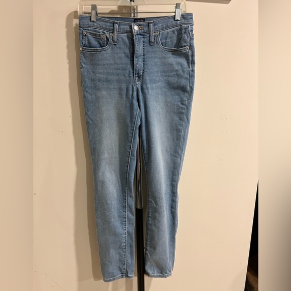 J CREW Women's High Rise Skinny Light Wash Jeans Size 27 - Picture 10 of 12